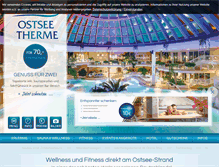 Tablet Screenshot of ostsee-therme.de
